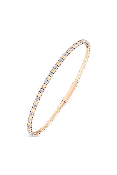 Londia Jewellery 0.60 Karat Doğal Pırlantalı Özel Tasarım Esnek Bileklik 1148003