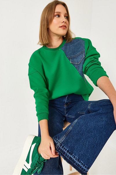 Bianco Lucci Hanorac de damă din denim cu trei fire 8203 60351329