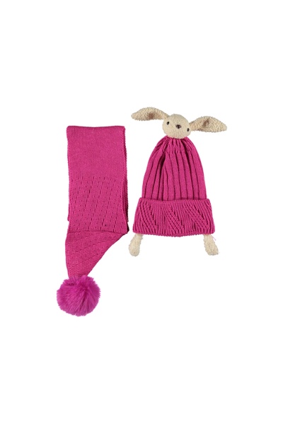 Kitti طقم قبعة وشاح مكون من قطعتين للفتيات - 4-8 سنوات 20029