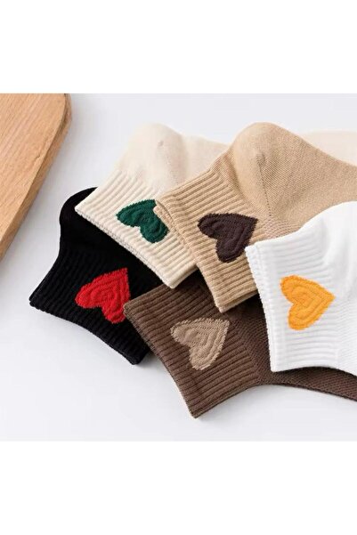 HANKARAYEL Комплект от 5 чорапи до глезена с форма на сърце