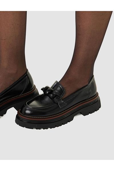 Cabani Black Patent Leather Buckle 100% Genuine Leather Women's Shoes