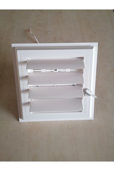 Hakim Havalandırma 35X45 Model White Plastic Grille with Aspirator and Blades