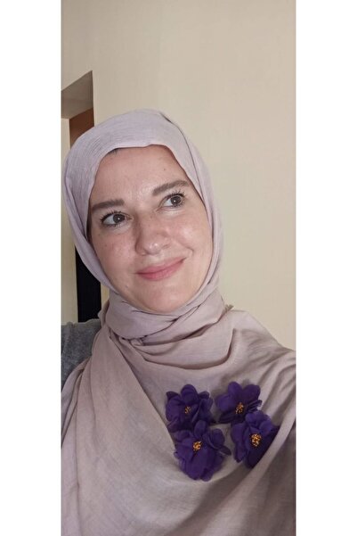 İskeçe Exclusive Χειροποίητο Σάλι με θέμα Violet σε ειδικό κουτί