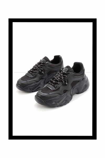 Bambi Women's Black Sneakers K01876014309