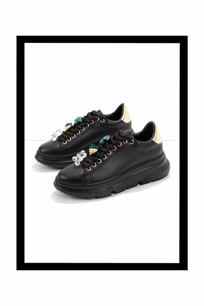 Bambi Women's Black Sneakers K01791070709