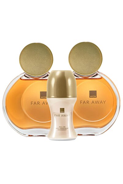 AVON Far Away Kadın Parfüm İkili Set ve Rollon Paketi