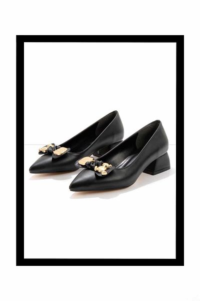 Bambi Pantofi clasici cu toc pentru femei negre K 01994331809