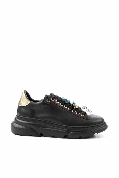 Bambi Women's Black Sneakers K01791070709