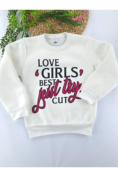 Butik Hanorac de iarnă pentru fete, cu 3 fire, cu fleece în interior, imprimat