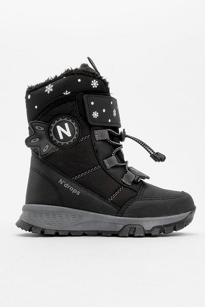 Ccway Παιδικά Velcro Snow Boots 30-35 Μαύρα