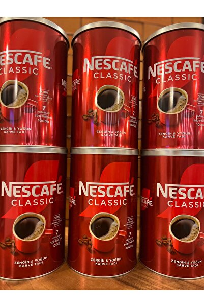 Nescafe Classıc 6x1kg Teneke Kutu. 50 Adet Karton Bardak