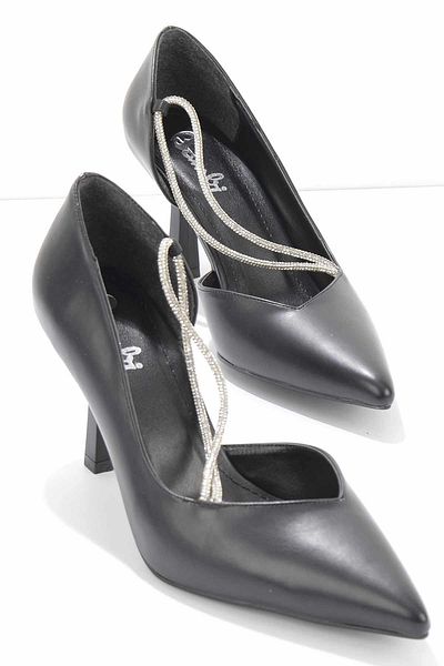 Bambi Black Women's Classic Heeled Shoes K01227079509