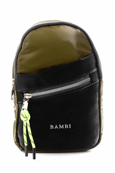 Bambi Haki Черна Анорак Дамска Раница C06102180985