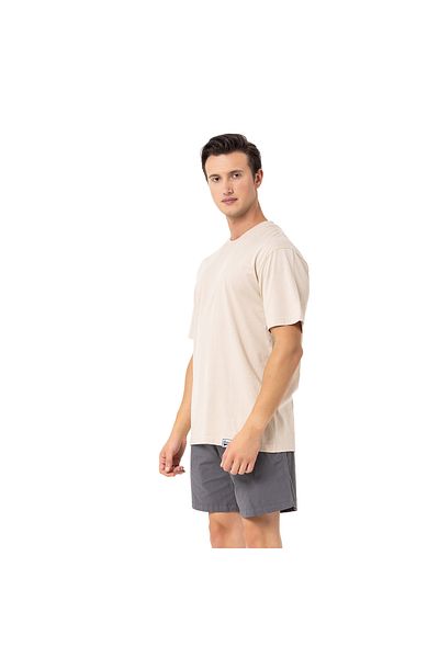 ROUTEFIELD Men's Casual White T-Shirt - Tab