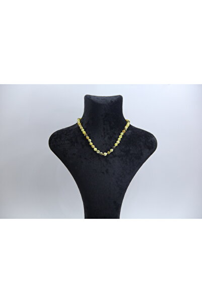 KehribarCo قلادة للأطفال والرضع من العنبر البلطيقي الأحفوري الطبيعي مقاس 33-3...