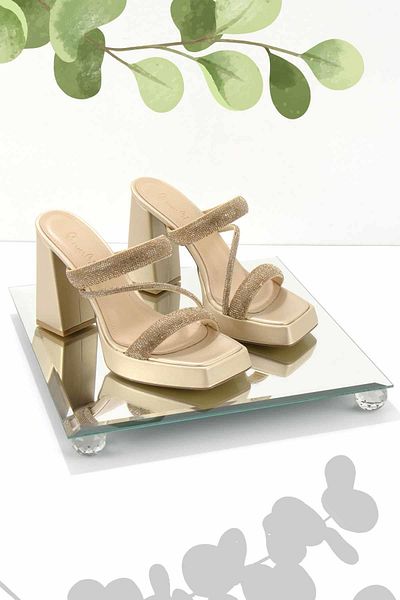 Bambi Gold Women's Slippers K04225030709
