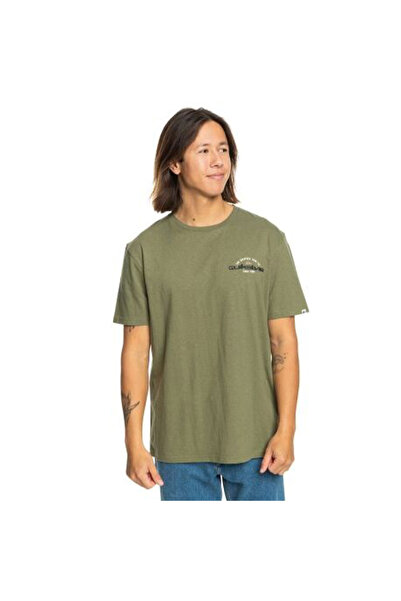 Quiksilver Arched Type Men's Green T-Shirt Men's T-Shirt Eqyzt07717