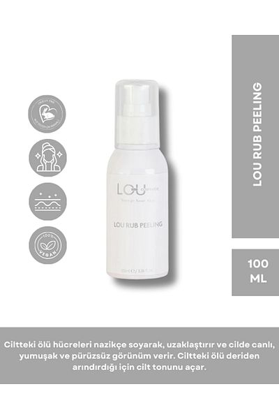 Lou Cosmetics RUB Peeling - 100 ml with Cut and Decoration