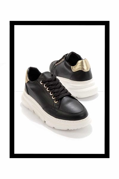 Bambi Black Gold Women's Sneaker K01791070009