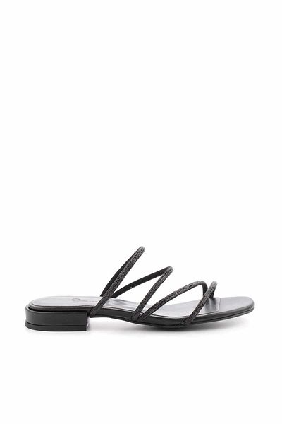 Bambi Women's Black Slippers K04372028109