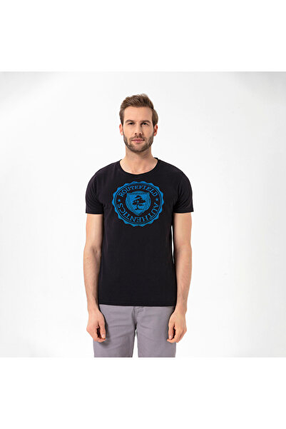 ROUTEFIELD Ανδρικό μπλουζάκι Trevor ΜΑΥΡΟ ΑΝΔΡΙΚΟ ΜΠΛΟΥΖΑ RFTREVOR22