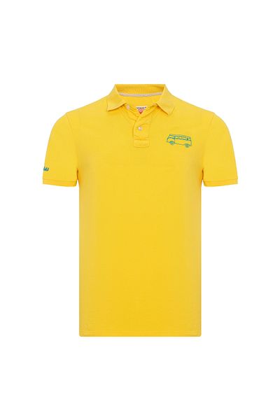 ROUTEFIELD Post Men's Polo T-Shirt Yellow