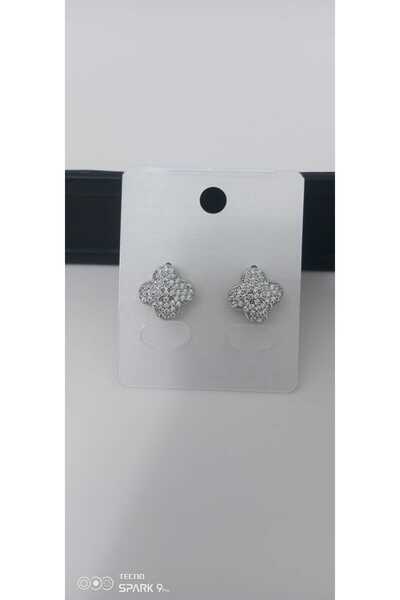 NİSA HOME Rodyumlu Zirkon Taşlı Papatya Modeli Tragus Helix Piercing Küpe Sgtl12205rodaj
