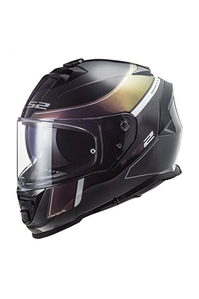 LS2 STORM 2 VELVET KAPALI KASK MAT SİYAH - GÖKKUŞAĞI