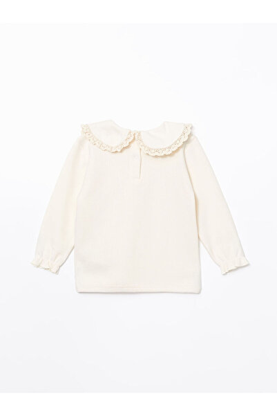 LC Waikiki Crew Neck Long Sleeve Embroidered Sweatshirt and Leggings for Baby Girl - W4Fl80Z1