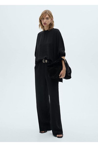 MANGO Woman Übergroßes Strick-Sweatshirt