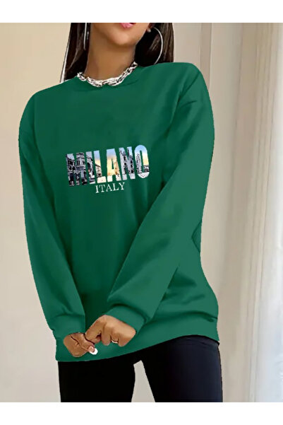 Modayakamoz Ženska bluza sa dugim rukavima sa uzorkom viskoze sa dva navoja