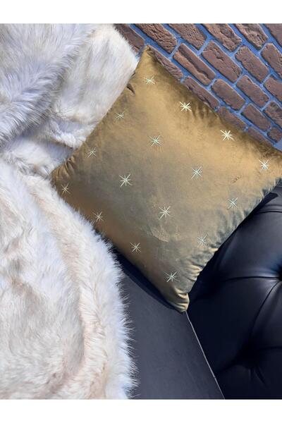 ref crea Husă de pernă cu broderie de stele