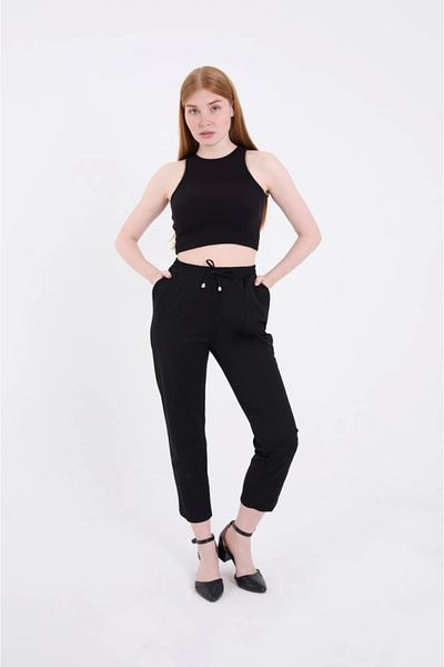 KAZAK Black Basic Sweatpants - Full Fit