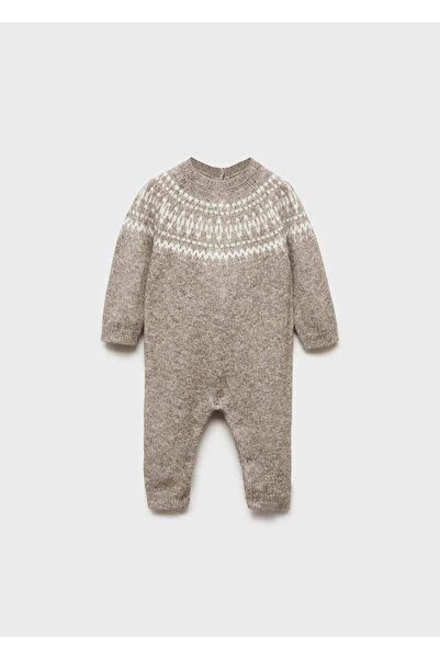 MANGO Baby Salopetă din tricotaje jacquard