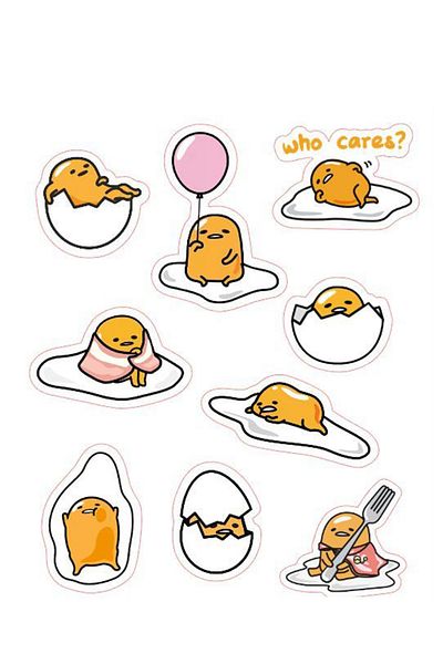 Sticksy Funny Eggsticker Phone Laptop Notebook Tablet Notebook Flask Sticker Sticker St720