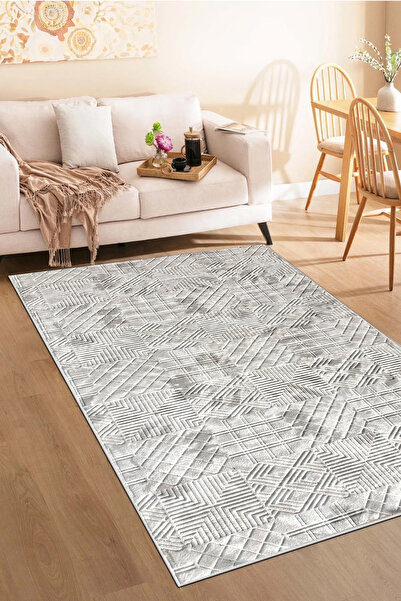 trivago halı Yıkanabilir Kaymaz Taban Aksu Embos Prime Halı Oturma Odası Salo...