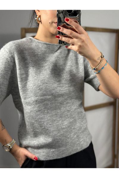 Qutu Butik 10675 Sterlight Collar Triko Sweater
