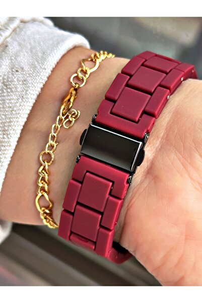 Tisaati Luxury Design Silicone Lanyard Special Series Metal Case Women's Wrist Watch-With Bracelet Gift