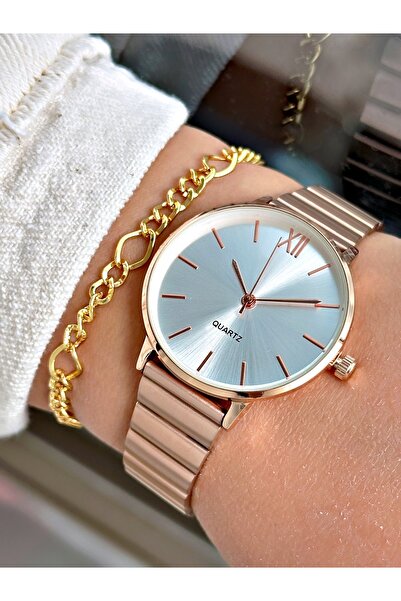 Tisaati Lüks Tasarım Kordon Premium Seri Classic Yuvarlak Kadın Kol Saati-Bil...