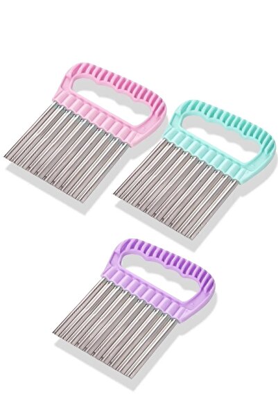 Special Action Cips Patates Doğrayıcı Bıçak ve Bıçak Seti Kaliteli Dayanıklı