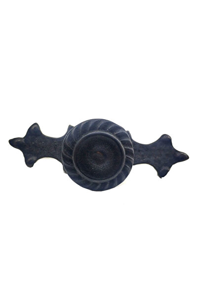 Skygo Antique Style Decorative Brass Striped Button - 35X100 Mm, Large, Oxide