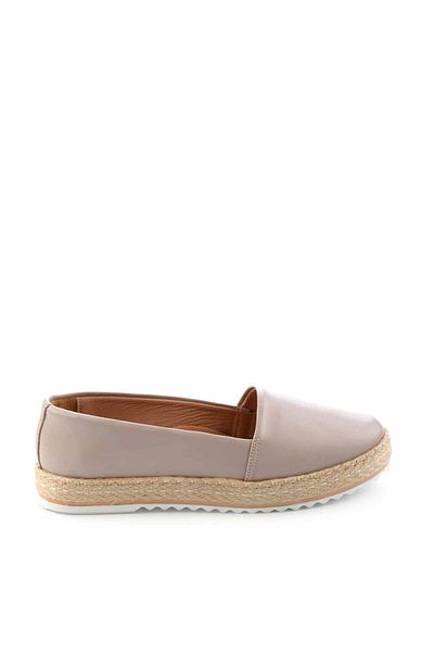 Bambi Light Sand Damen-Espadrille aus echtem Leder K 01582021803