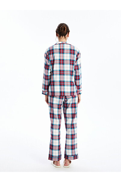 LC Waikiki Gömlek Yaka Ekose Kadın Pijama