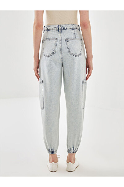 LC Waikiki Indigo Jogger Women's Cargo Jean Pants