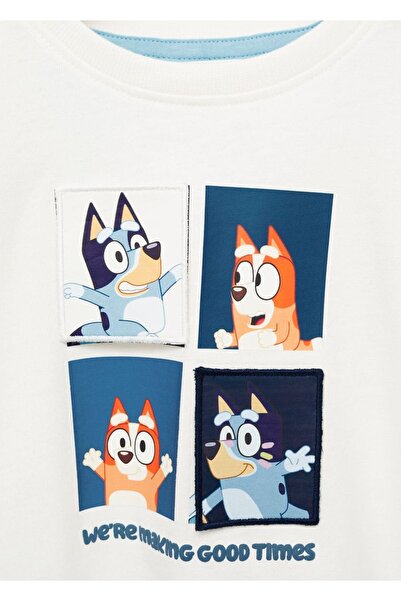 MANGO Baby Μπλουζάκι με μπλε σχέδιο