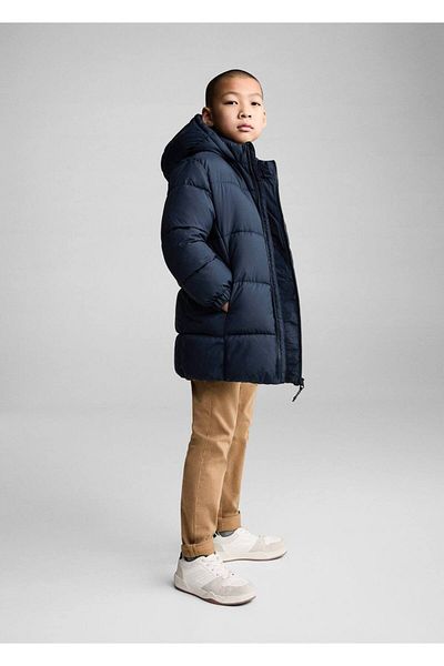 MANGO Kids Gesteppter langer Anorak