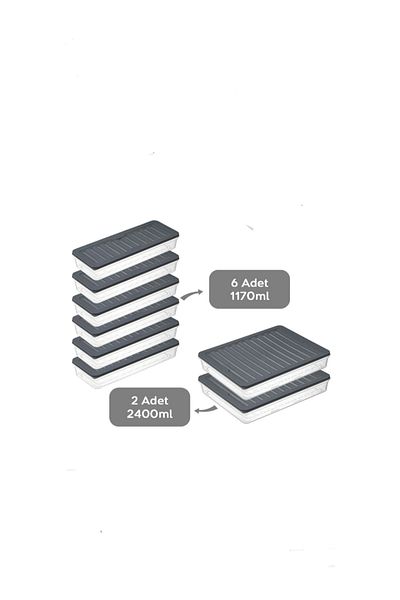 VİZYON Horizontal Refrigerator Ice Holder Organizer Refrigerator Storage Container Microwave Container Message for Color