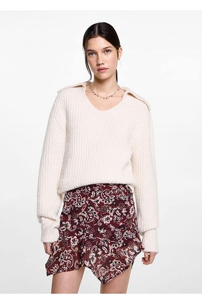 Mango Teen Fustă asimetrică cu model
