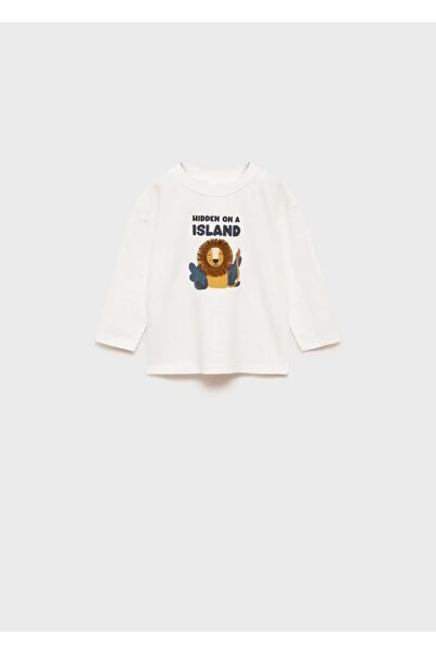 MANGO Baby Τύπωμα μακρυμάνικο μπλουζάκι