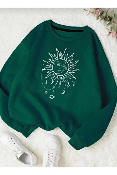 UNCİA OUTDOORS Țesătură supradimensionată unisex cu decolteu O